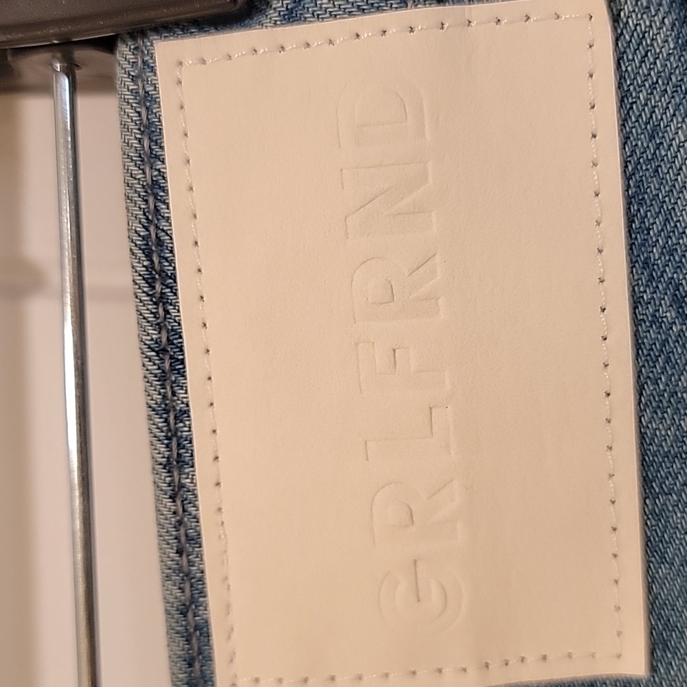 GRLFND Helena High Rise Cut Off Blue Denim Shorts Size 31 NWT - Picture 7 of 9